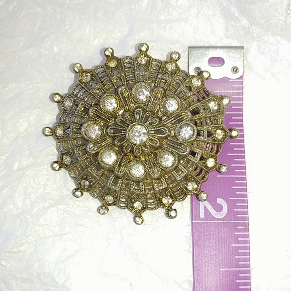 🦋 LITTLE NEMO LACY RHINESTONE PIN BROOCH - Picture 3 of 5